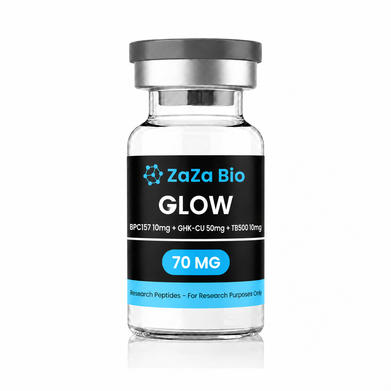 ZaZa Bio GLOW research vial, 70 mg